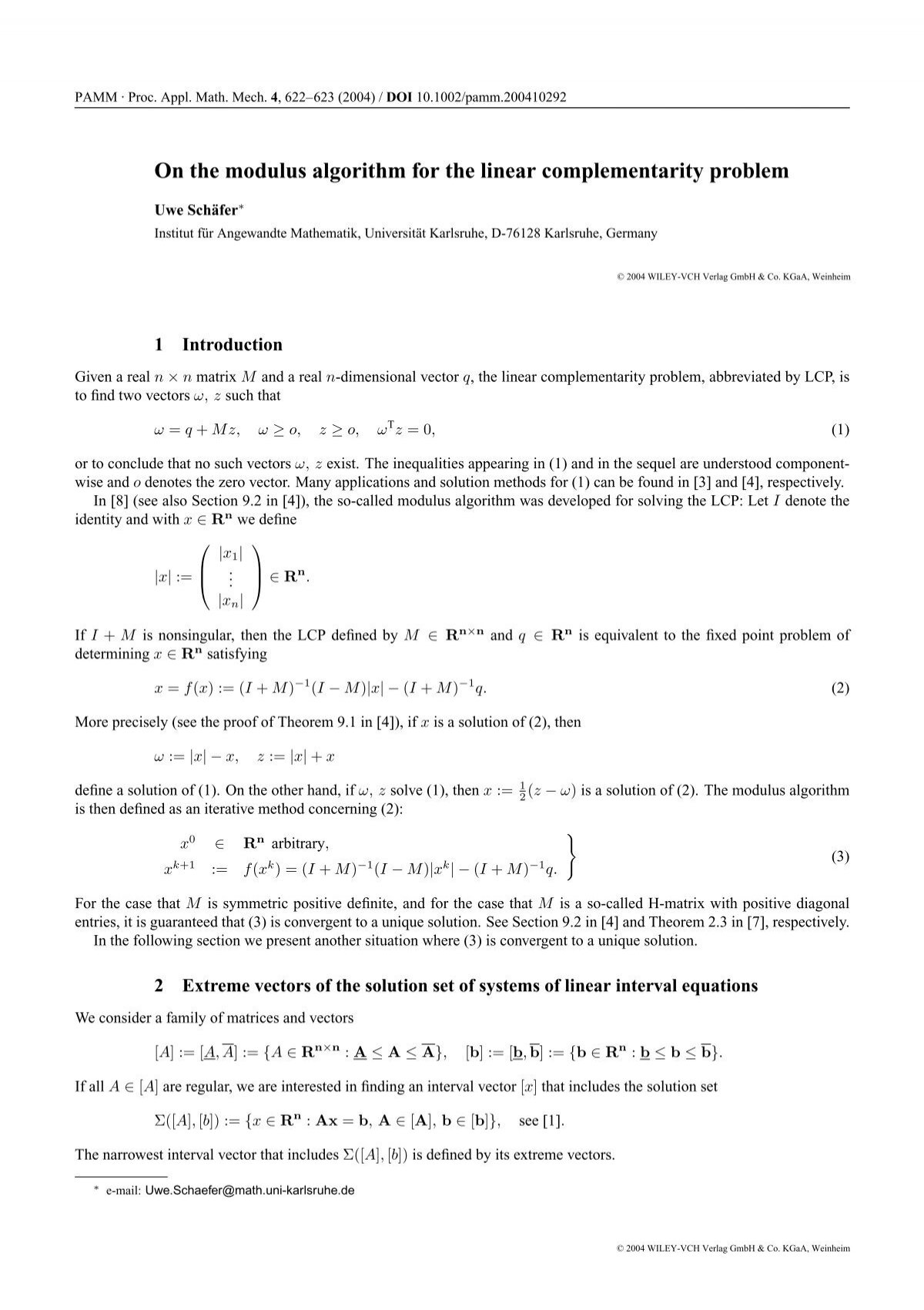 Solving The Linear Complementarity Problem: A Comprehensive Guide ...